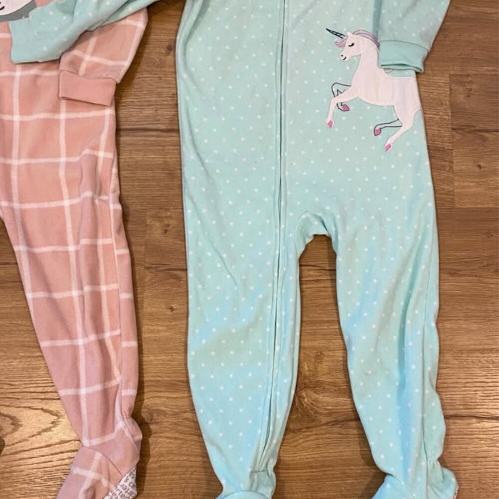Onesie - Soft, Warm & Cozy for Baby - Toddler Carters Fleece bodysuit lot - Picture 9 of 9